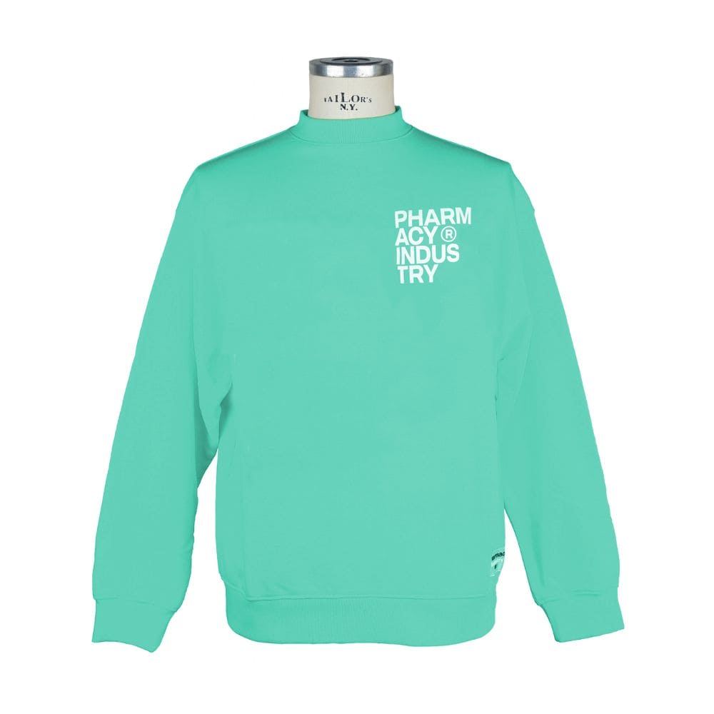 Sweat-shirt ras du cou chic avec logo vert de l'industrie pharmaceutique