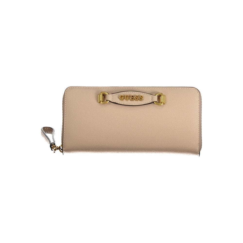 Cartera de polietileno beige Guess Jeans