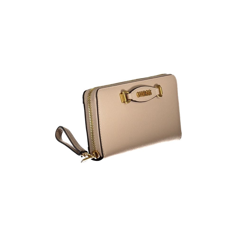 Cartera de polietileno beige Guess Jeans