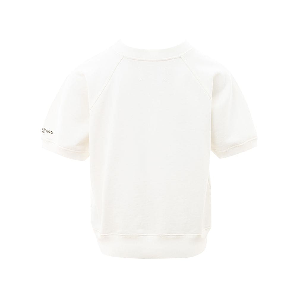 Blusa elegante de algodón blanco de Maison Margiela para amantes del estilo