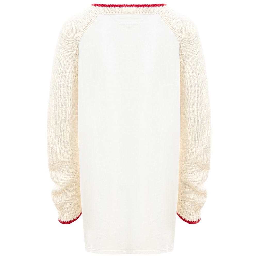 MM6 Maison Margiela Elegant White Cotton Sweater for Women