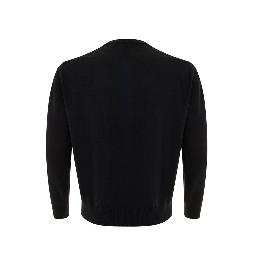 Pull en laine noire élégant FERRANTE pour homme