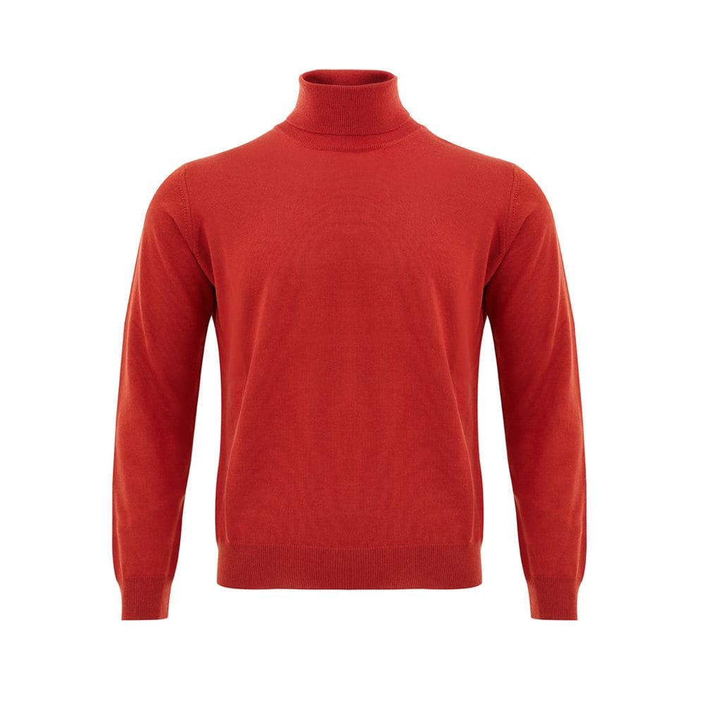 FERRANTE Elegant Wool Rich Red Sweater