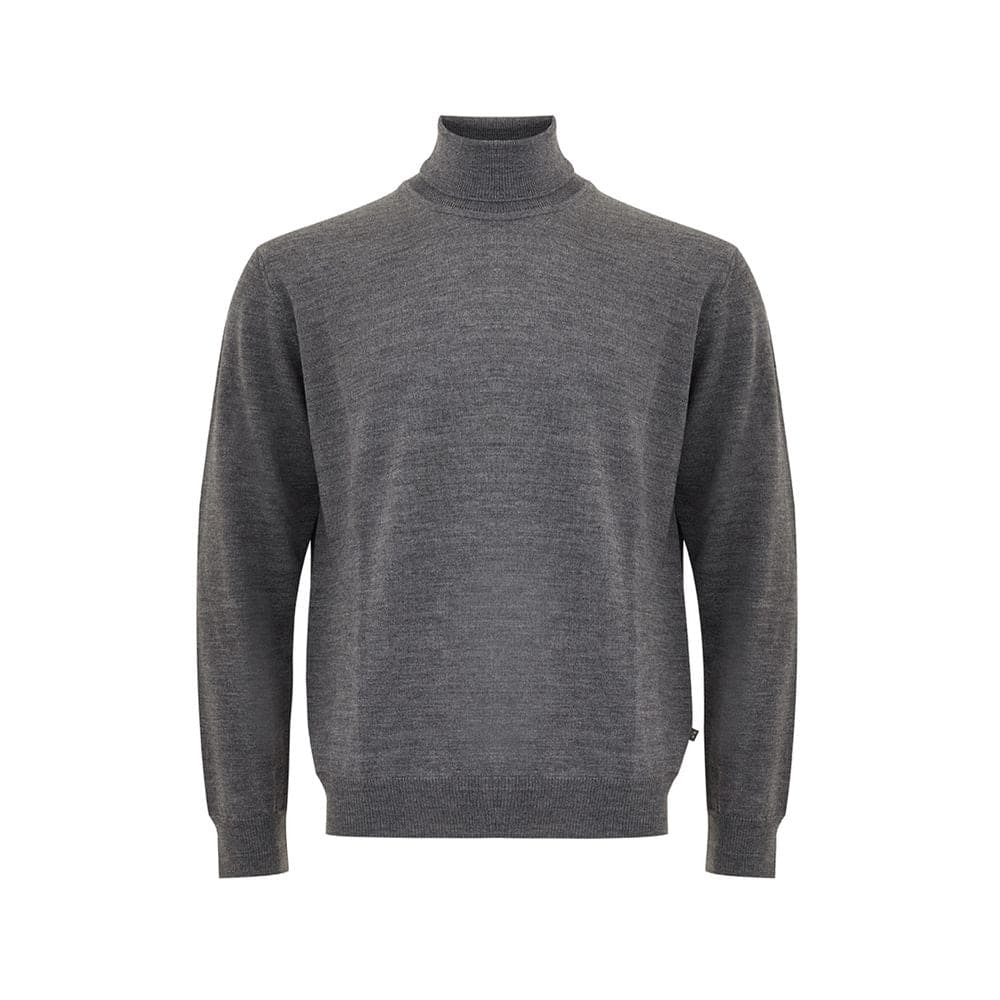 Pull élégant en laine grise FERRANTE pour homme