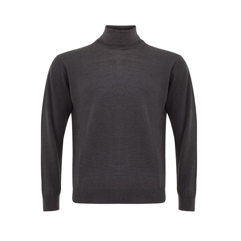 Pull élégant en laine grise FERRANTE pour homme