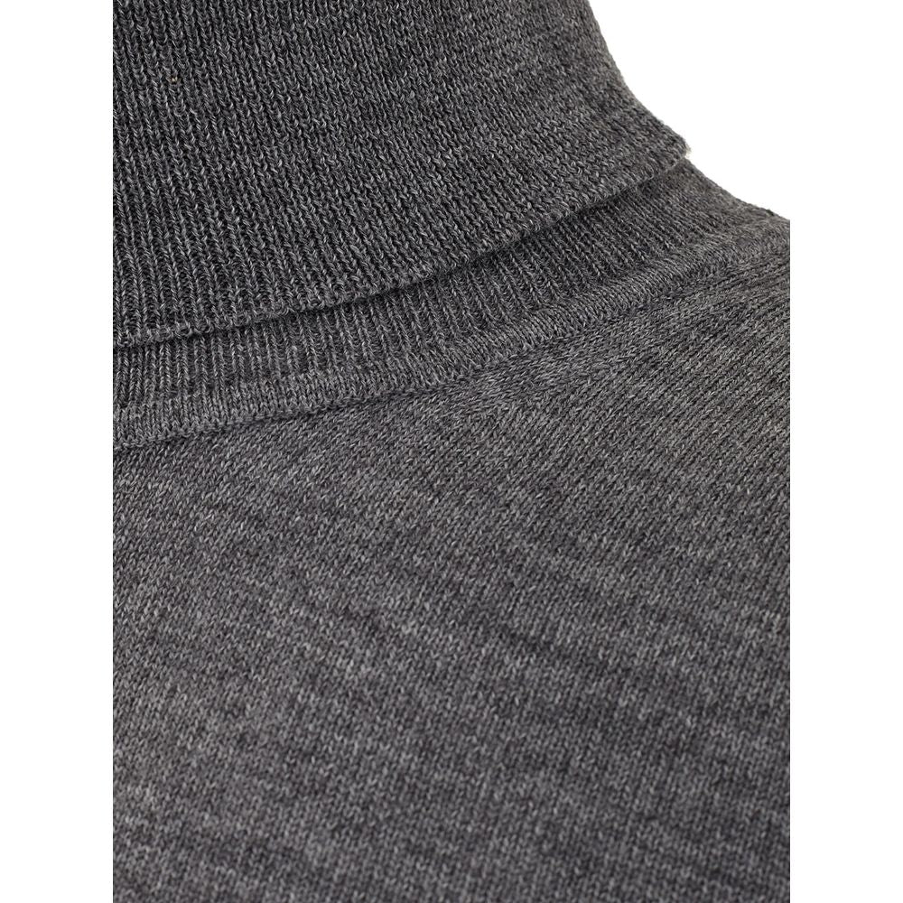 Pull élégant en laine grise FERRANTE pour homme