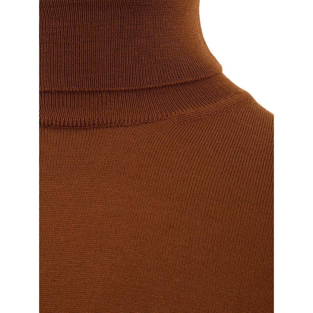 Pull élégant en laine marron FERRANTE pour homme