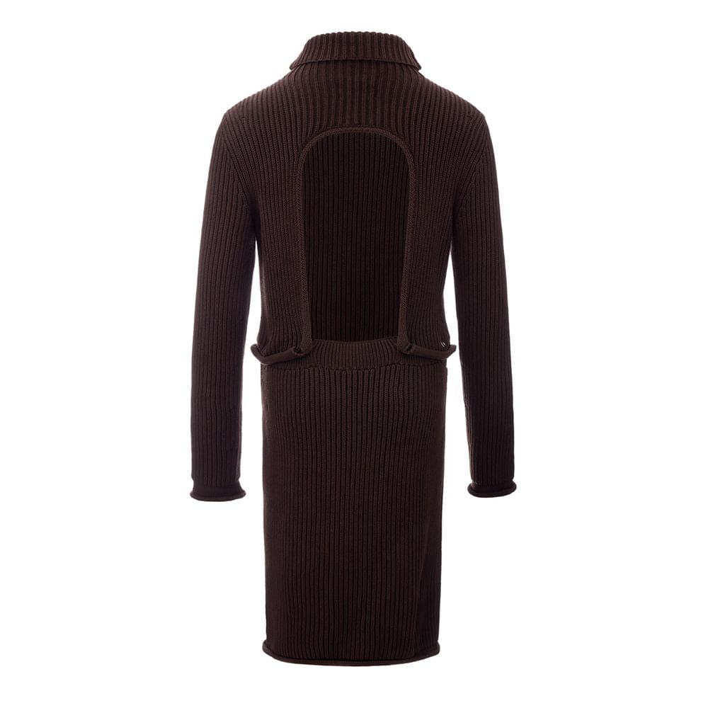 Robe élégante en viscose marron de Bottega Veneta