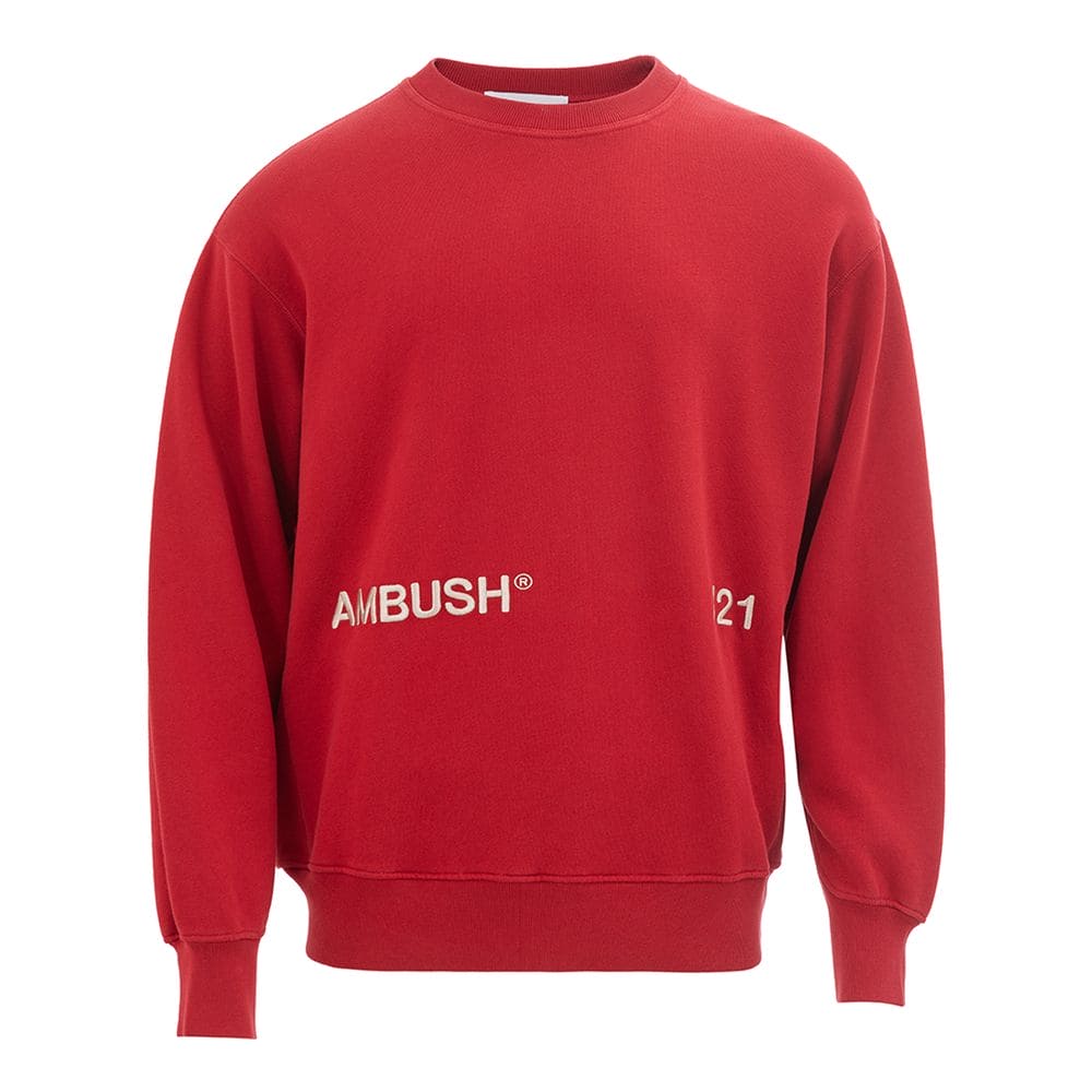 Pull en coton rouge surélevé Ambush