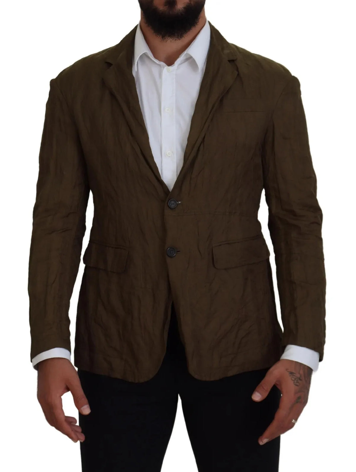 Chaqueta tipo blazer con botonadura sencilla verde para hombre de Dsquared²