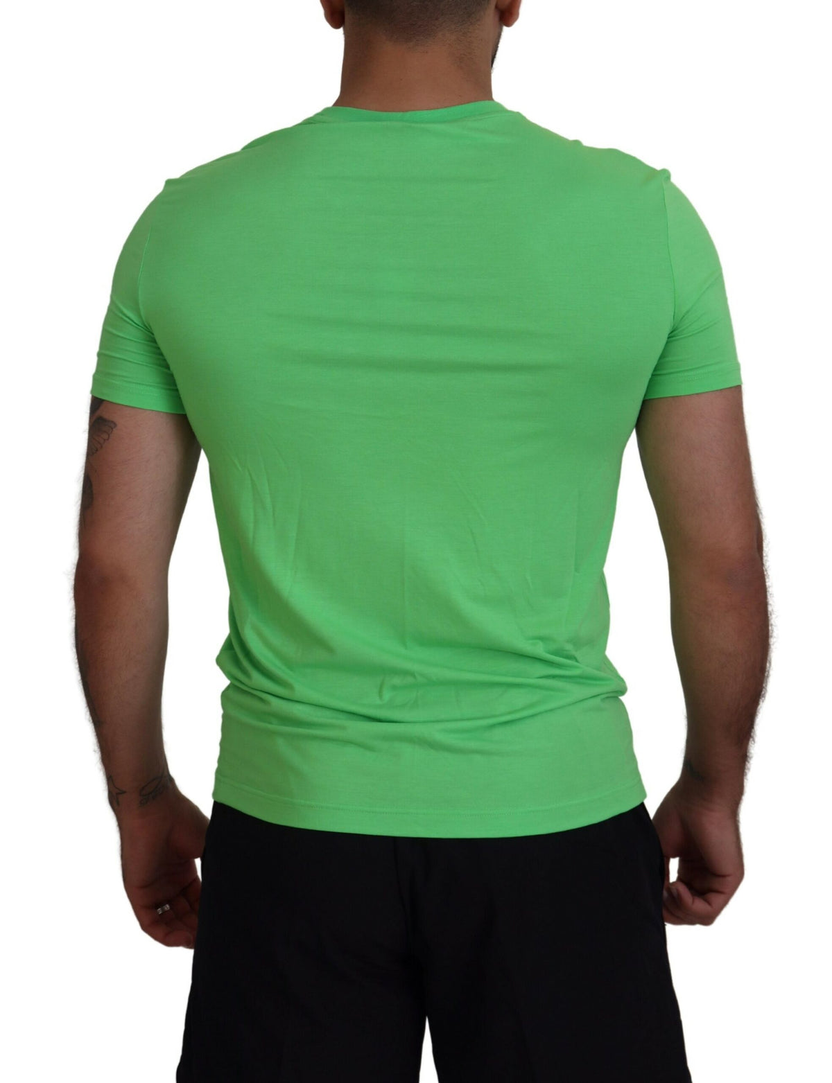 T-shirt ras du cou à manches courtes en modal vert Dsquared²