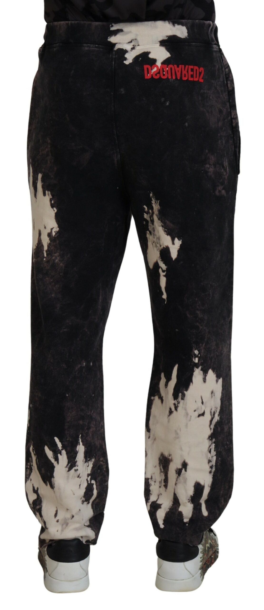 Pantalones de hombre con efecto tie dye lavado en gris de Dsquared²