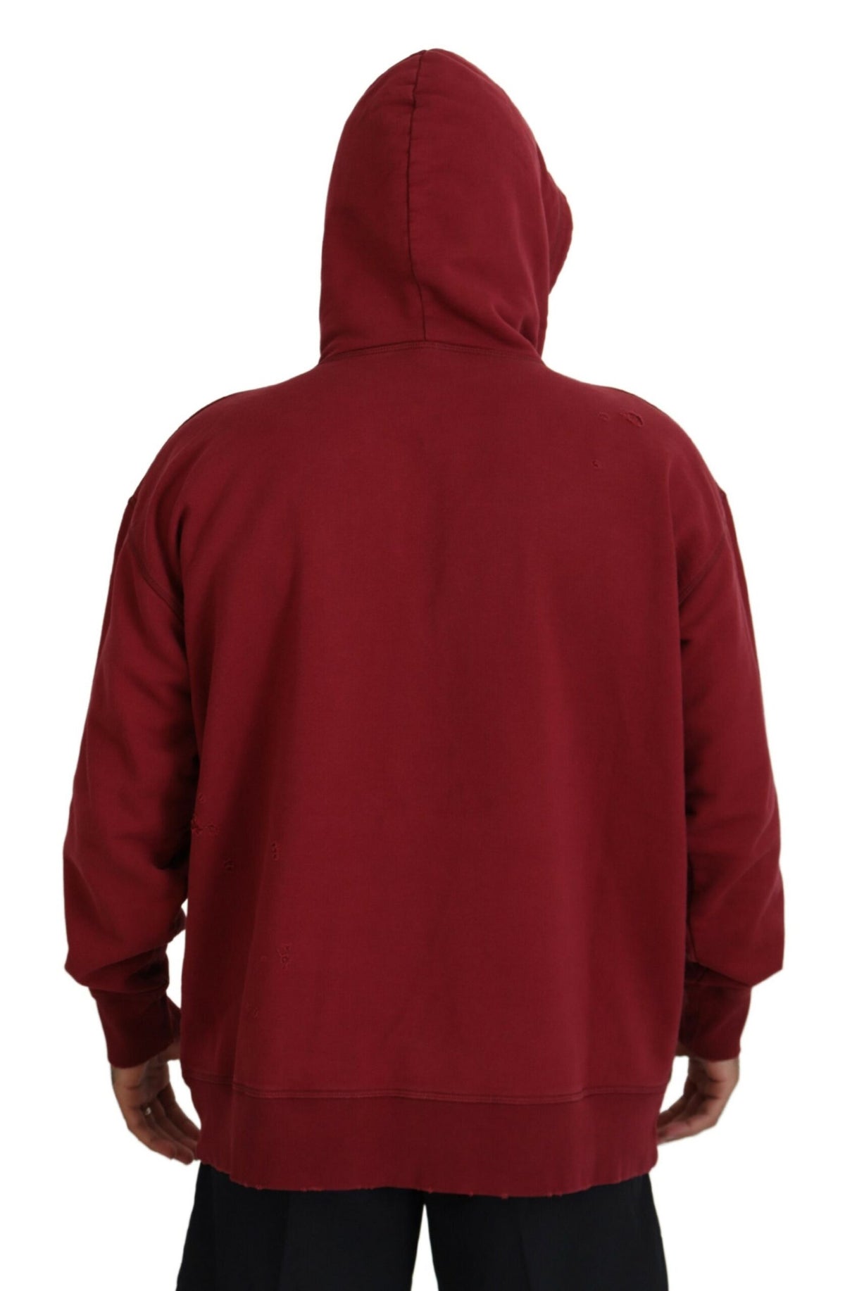 Pull à capuche imprimé en coton marron Dsquared²