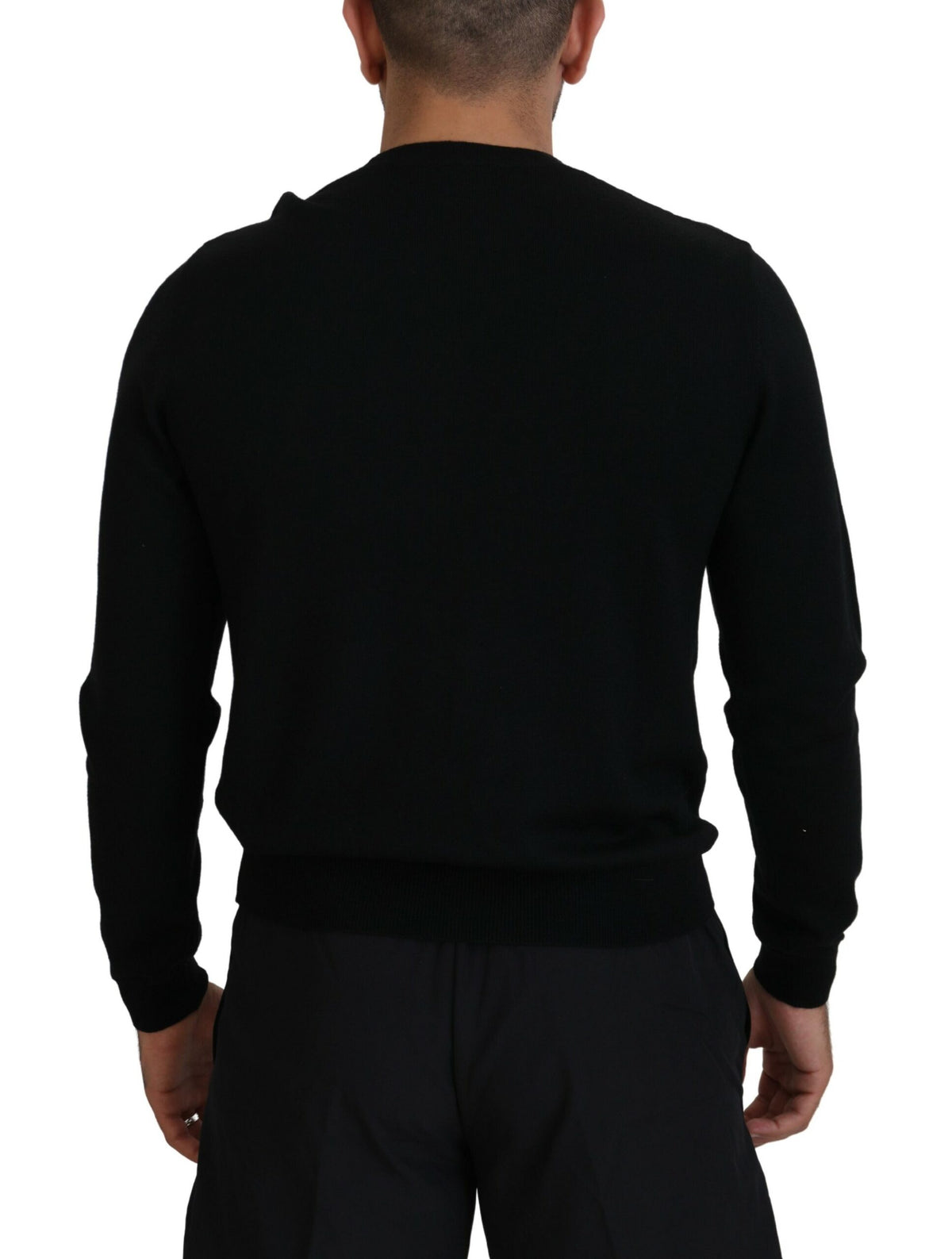 Pull à manches longues imprimé logo noir Dsquared² pour homme