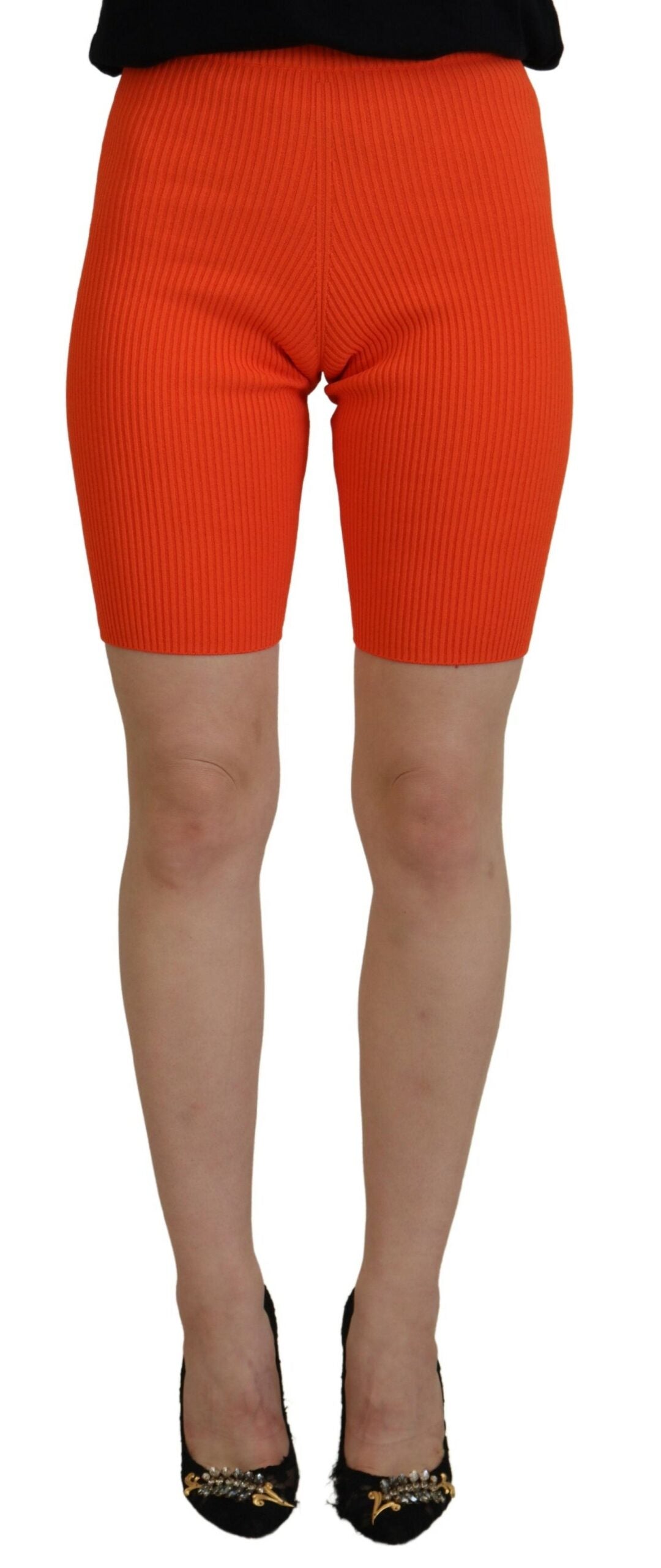 Bermuda slim taille moyenne en viscose orange Dsquared²