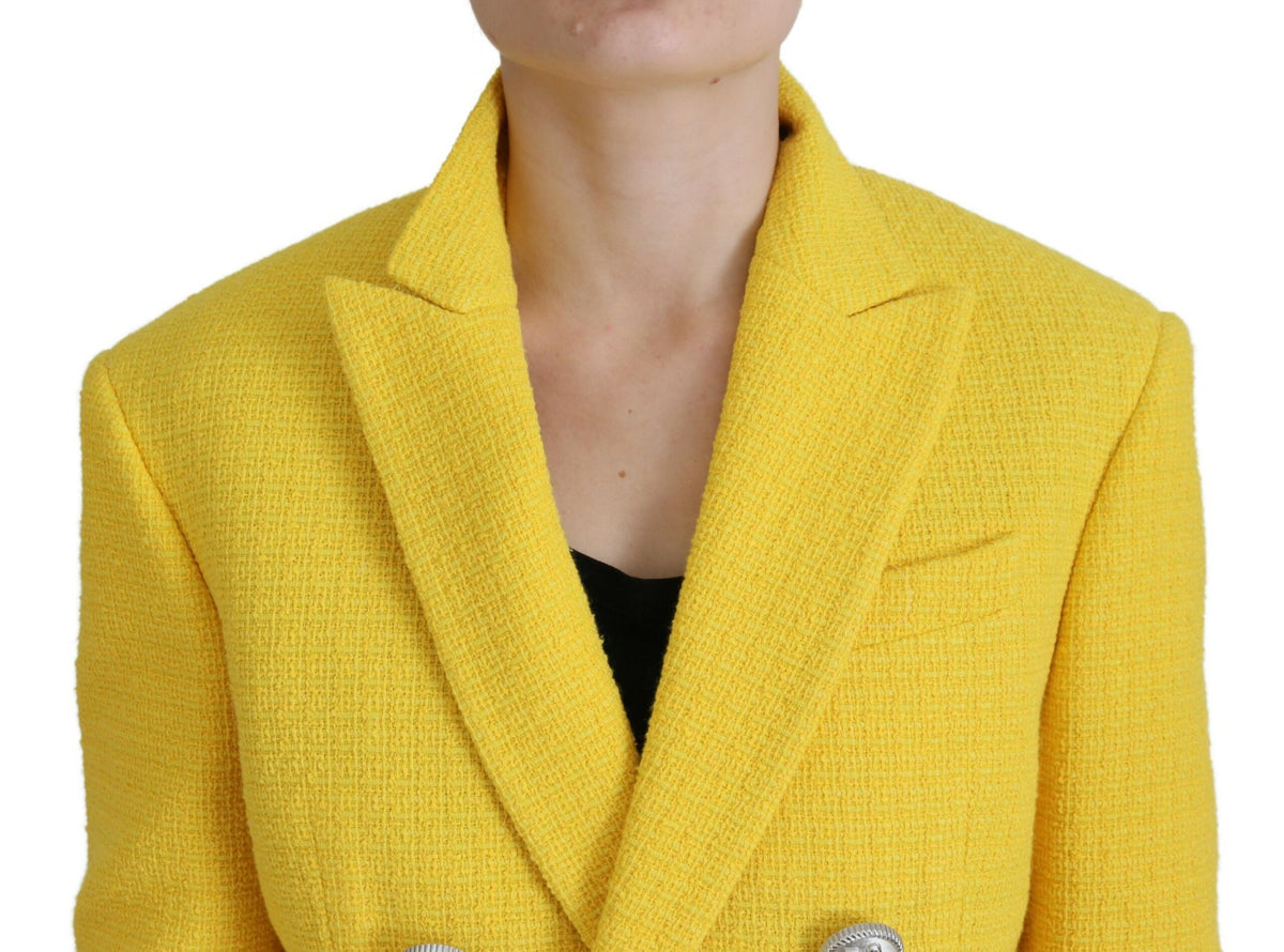 Ensemble blazer et short croisés jaunes Dsquared²