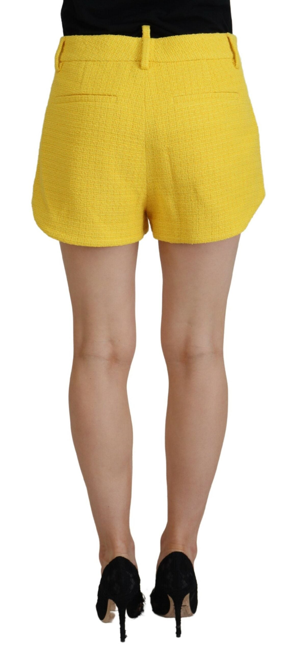 Ensemble blazer et short croisés jaunes Dsquared²