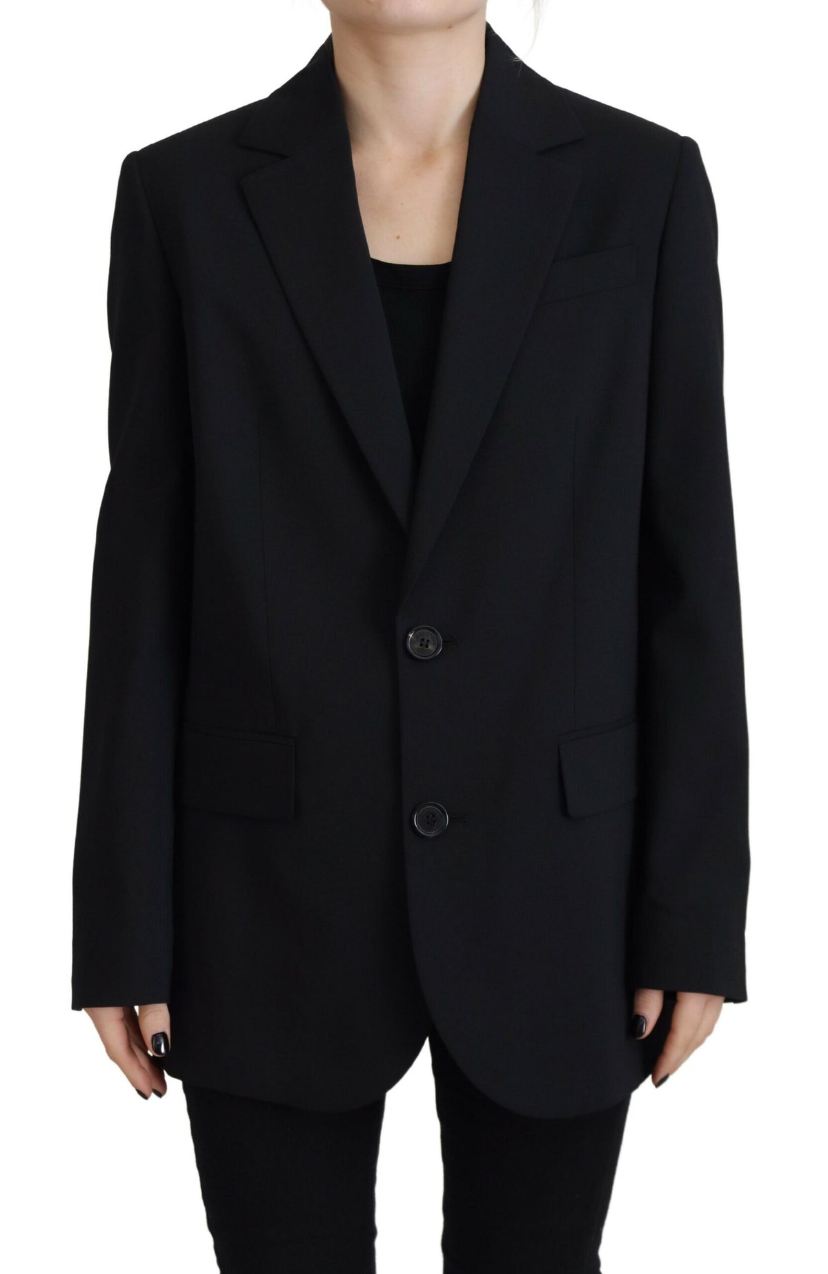 Blazer croisé à fleurs noires Dsquared²