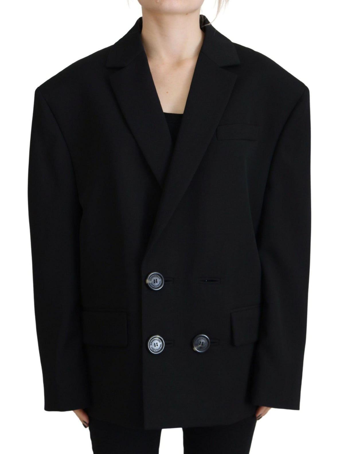 Veste blazer croisée noire Dsquared²