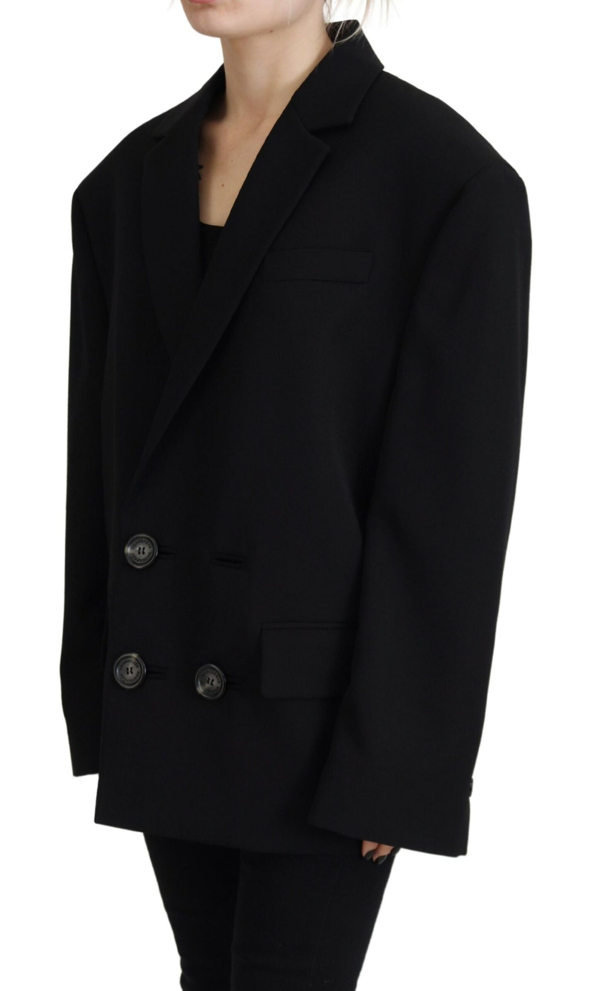 Veste blazer croisée noire Dsquared²