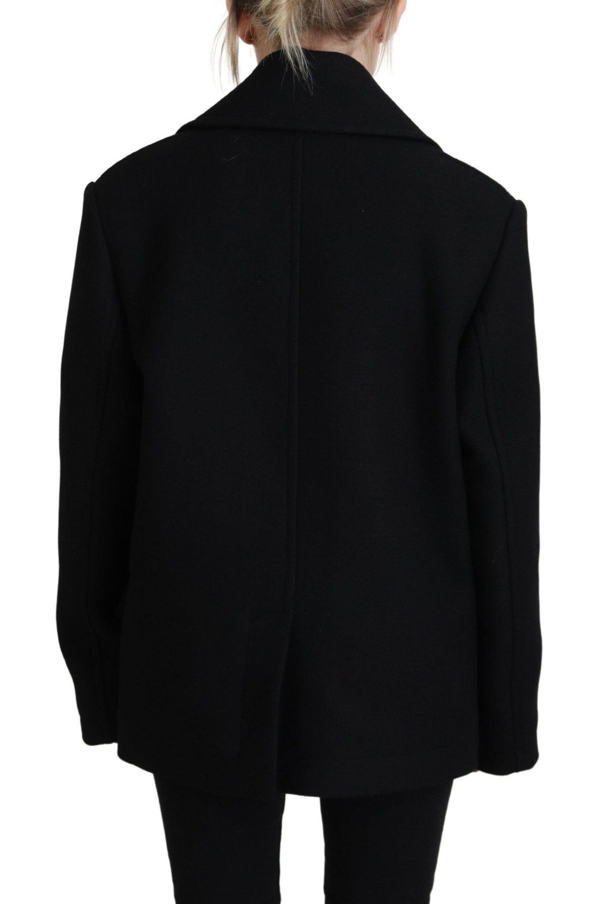 Chaqueta tipo blazer cruzada negra de Dsquared²