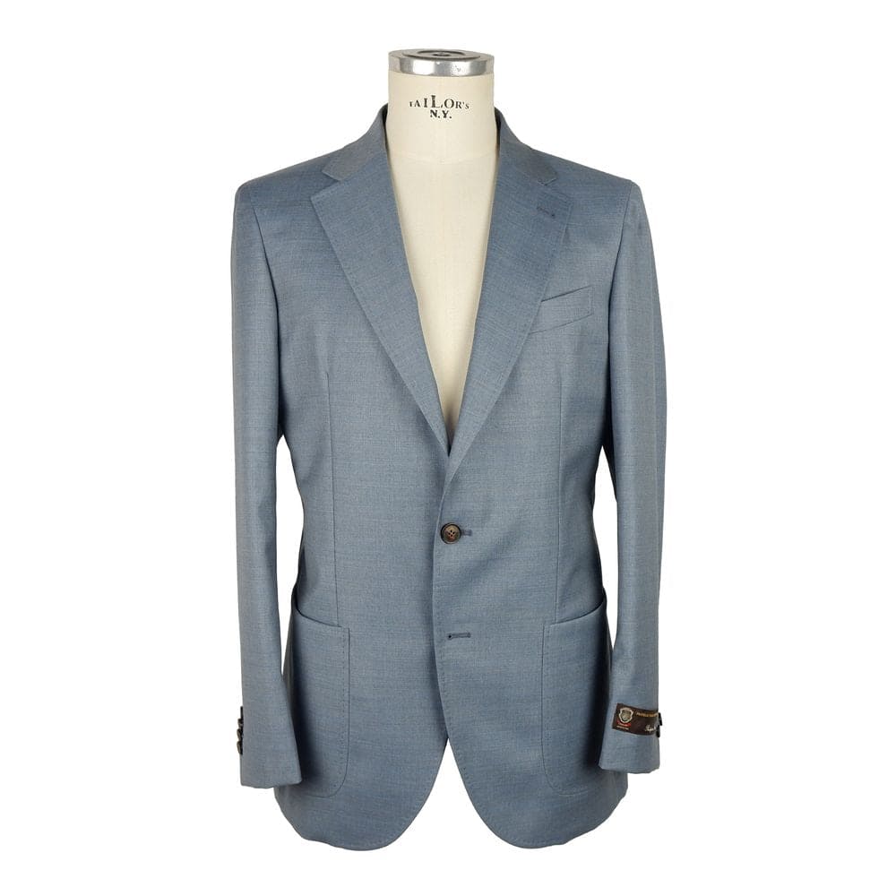 Veste d'été élégante en laine bleu clair pour homme Emilio Romanelli