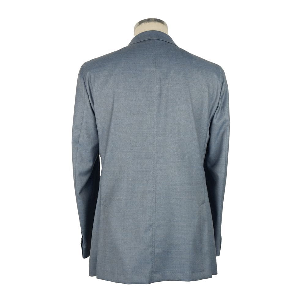 Veste d'été élégante en laine bleu clair pour homme Emilio Romanelli