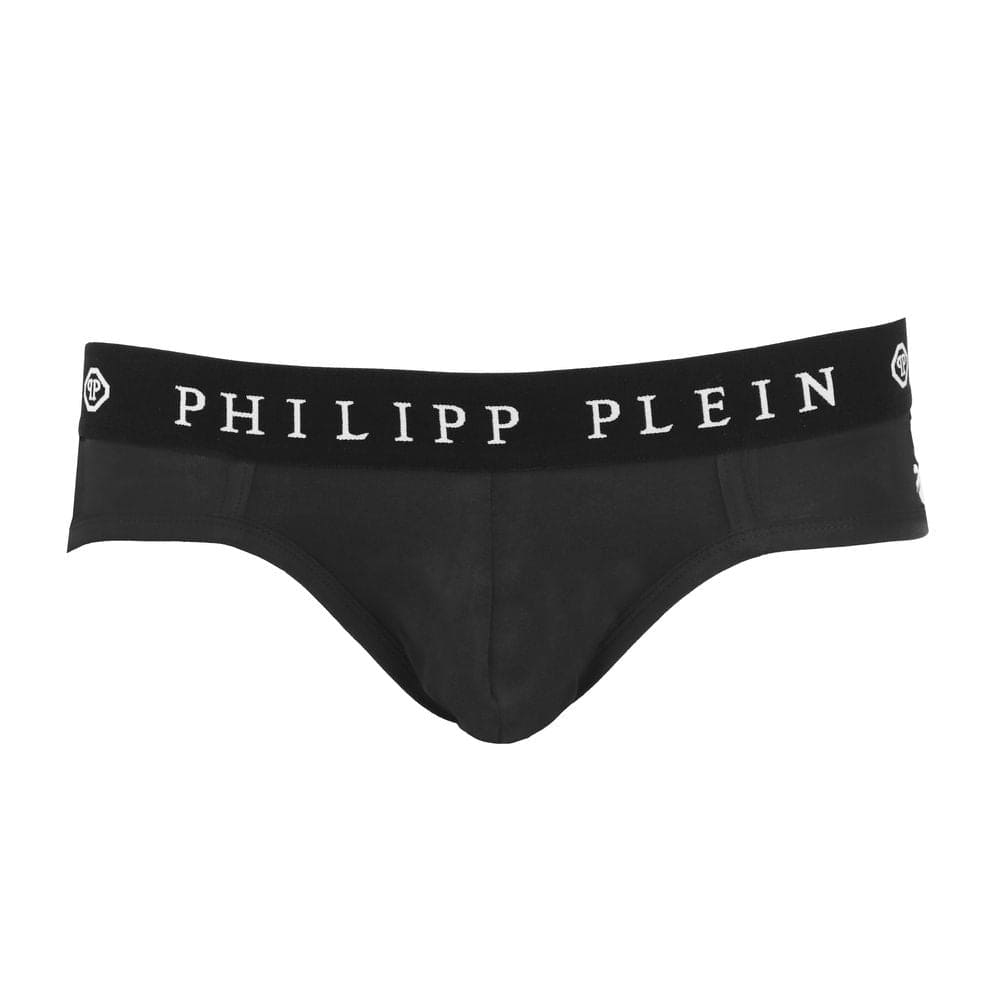 Dúo de boxers elegantes negros con estilo de diseño de Philipp Plein