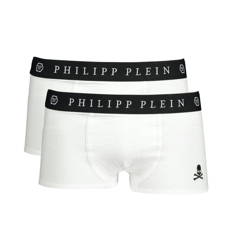 Duo de boxers blancs Elevated Comfort de Philipp Plein