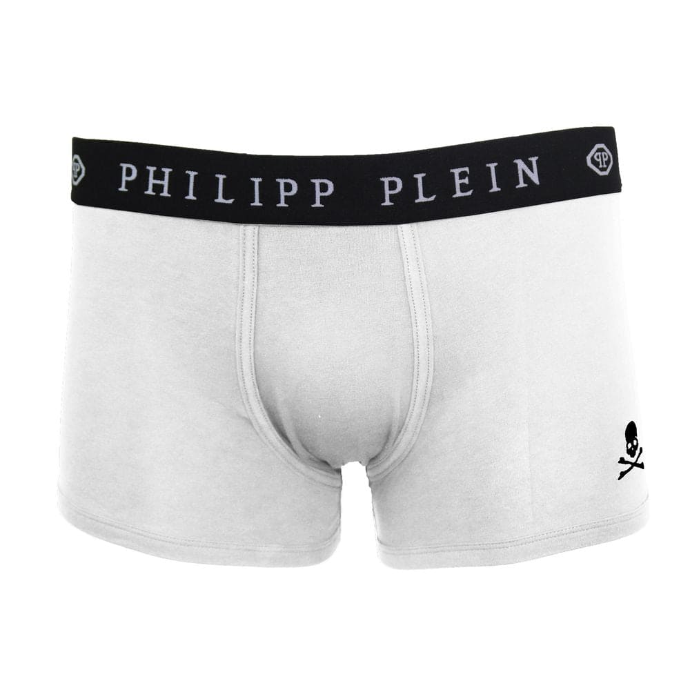 Dúo de bóxers blancos Elevated Comfort de Philipp Plein