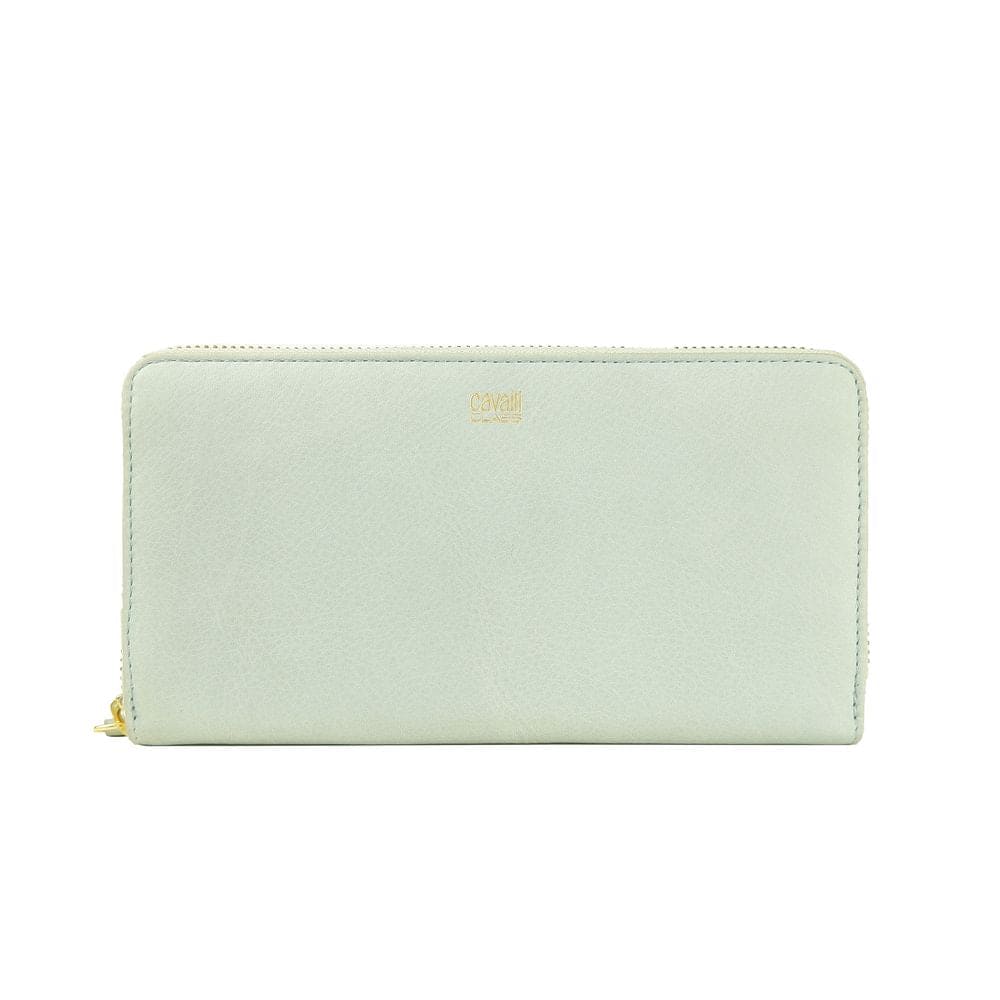 Cartera elegante de piel de becerro gris de la marca Cavalli Class