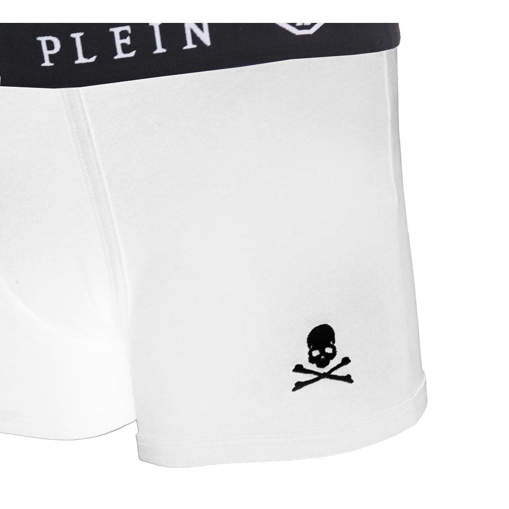 Dúo de bóxers blancos Elevated Comfort de Philipp Plein