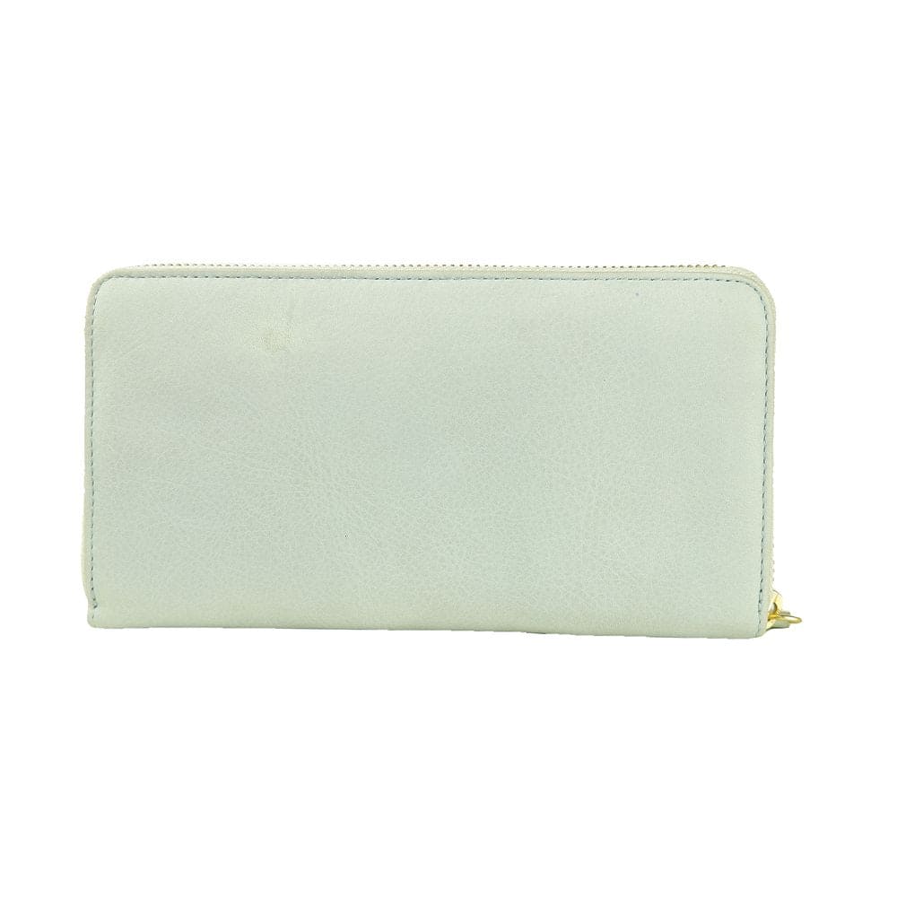 Cartera elegante de piel de becerro gris de la marca Cavalli Class