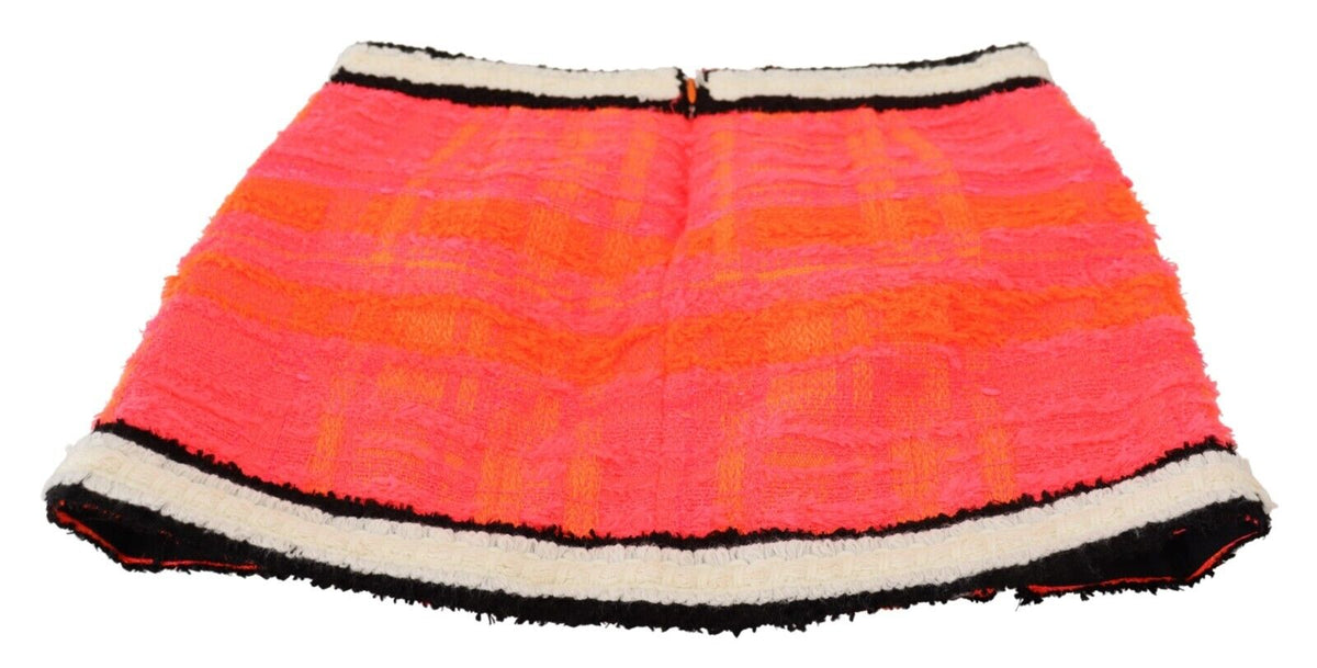 Minifalda acampanada de talle medio en poliéster multicolor de Dsquared²