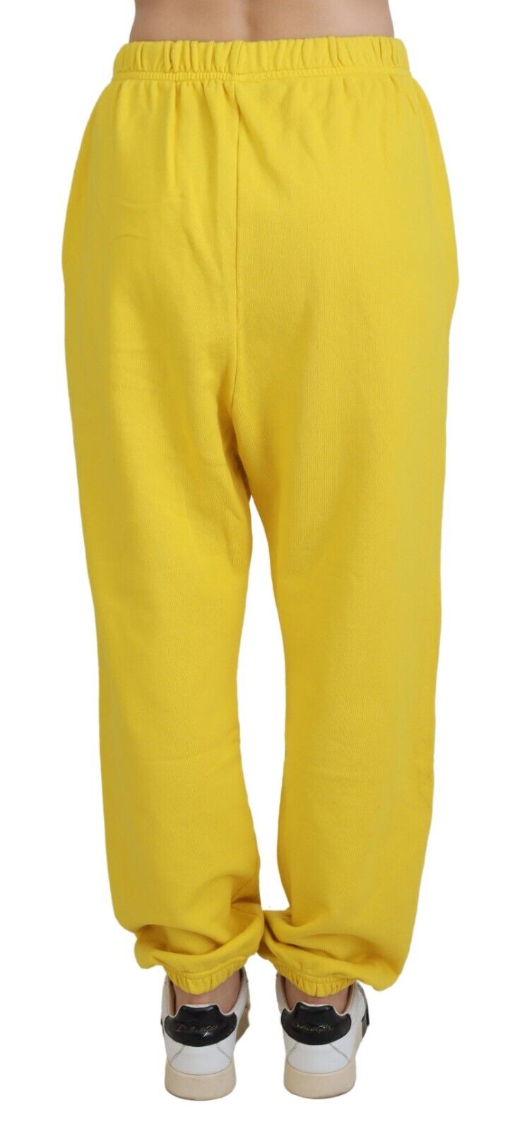 Pantalon de jogging jaune taille moyenne avec logo imprimé Dsquared²