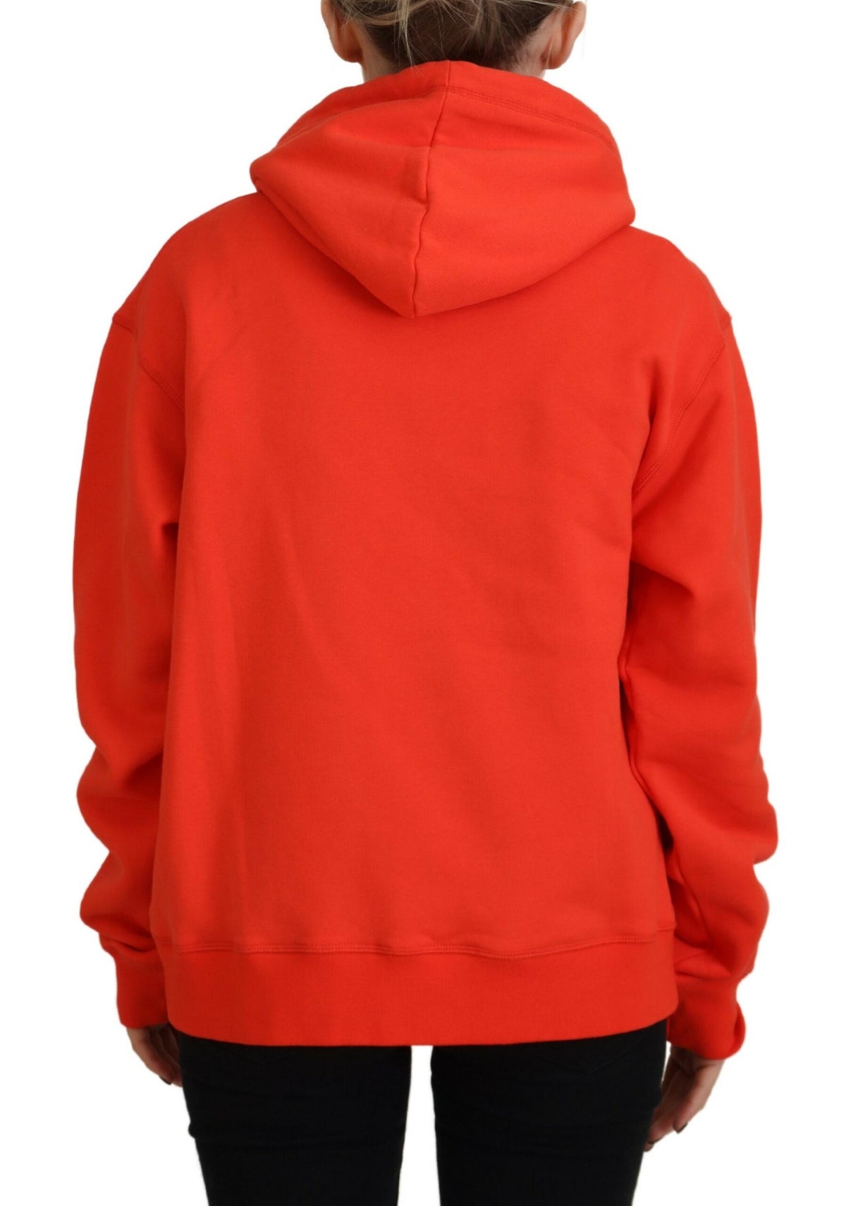 Sudadera con capucha de algodón con icono mini rojo de Dsquared²