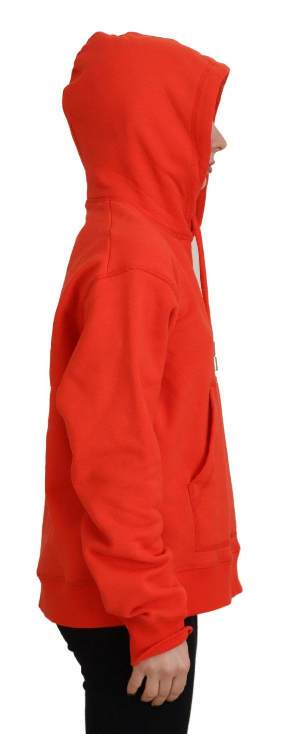 Sudadera con capucha de algodón con icono mini rojo de Dsquared²