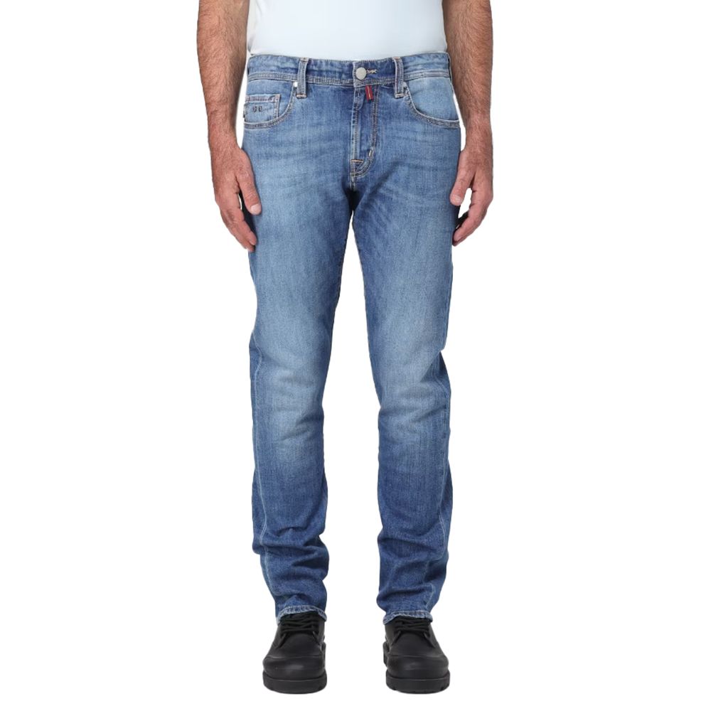 Jean et pantalon en coton bleu Tramarossa