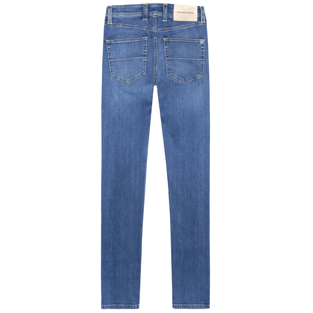 Jean et pantalon en coton bleu clair Tramarossa