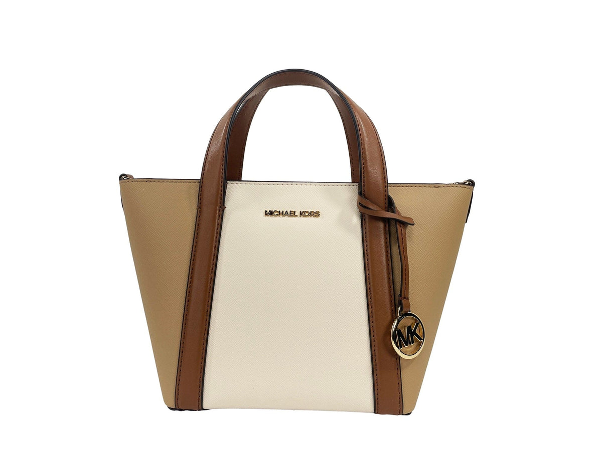 Sac à main Michael Kors Pratt petit sac bandoulière Camel Multi