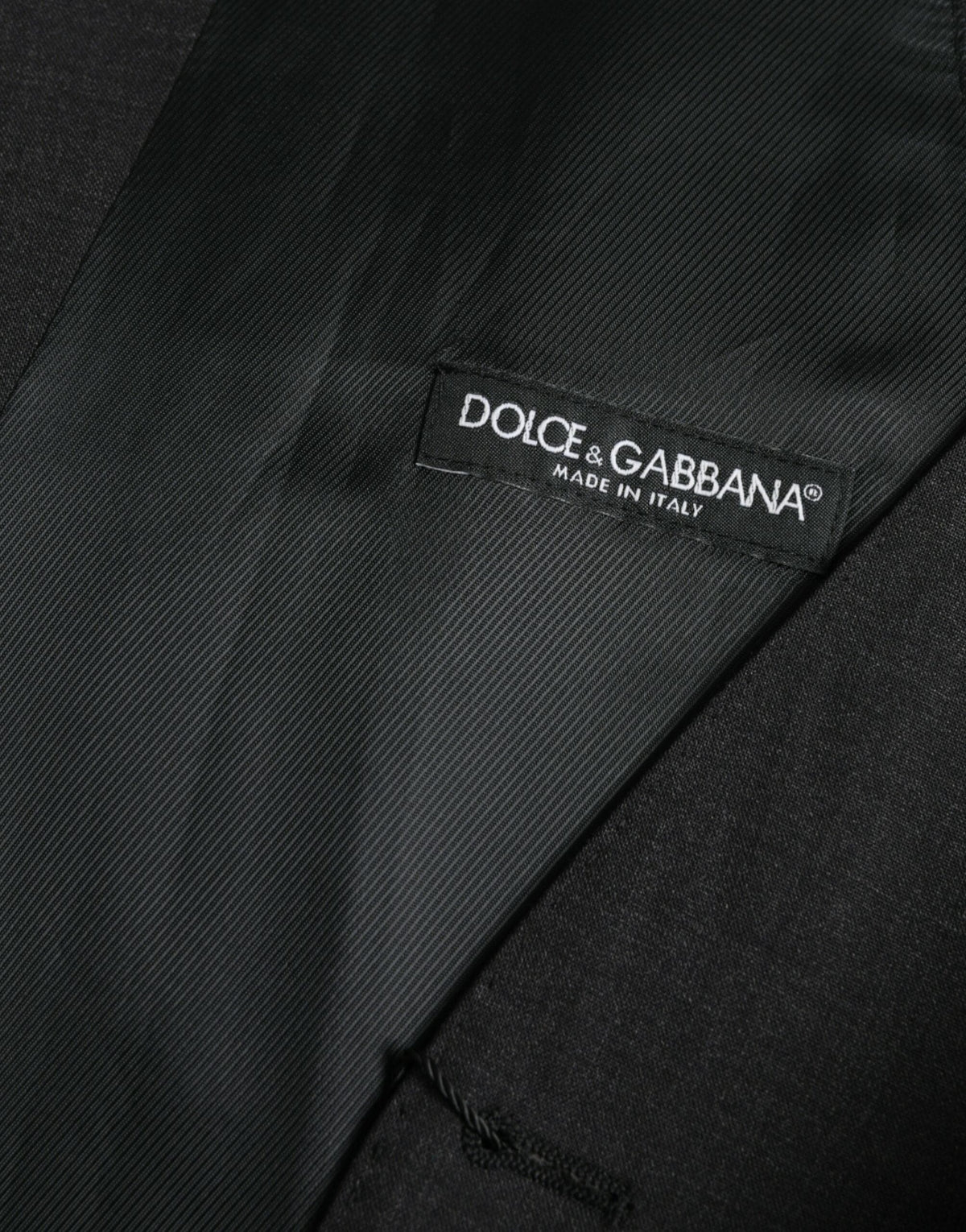 Chaleco formal de algodón negro de Dolce &amp; Gabbana