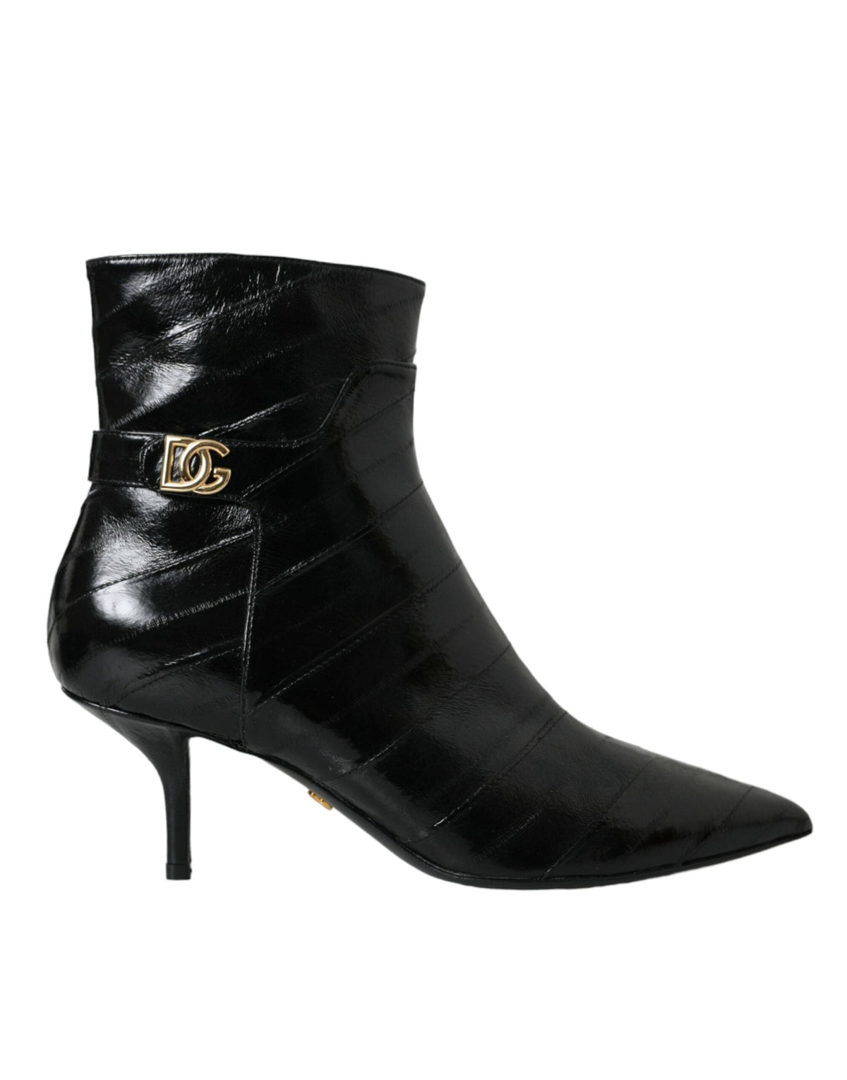 Botas cortas con logo de anguila negra de Dolce &amp; Gabbana