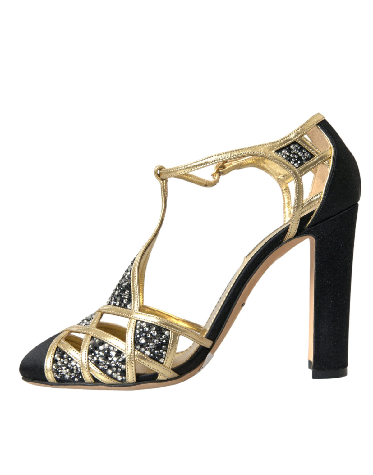 Escarpins Dolce &amp; Gabbana en daim noir à talons ornés d'or