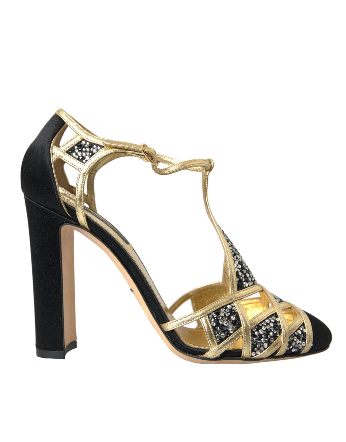 Escarpins Dolce &amp; Gabbana en daim noir à talons ornés d'or