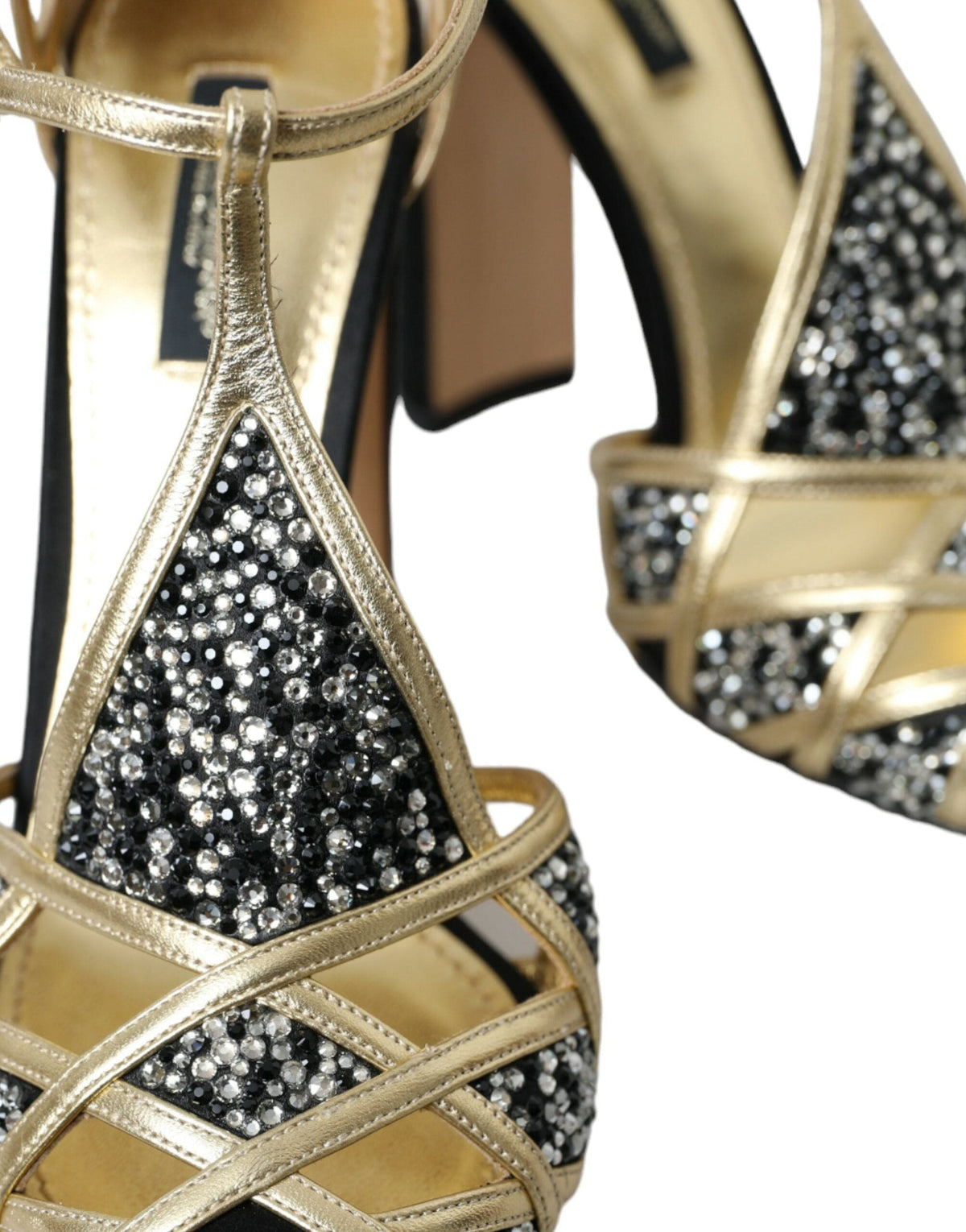 Escarpins Dolce &amp; Gabbana en daim noir à talons ornés d'or