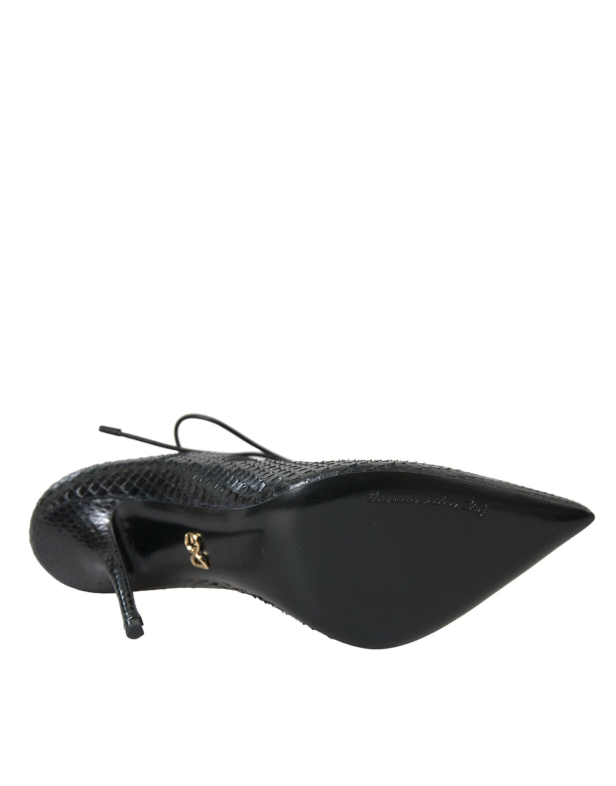 Escarpins Mary Jane en cuir python noir Dolce &amp; Gabbana