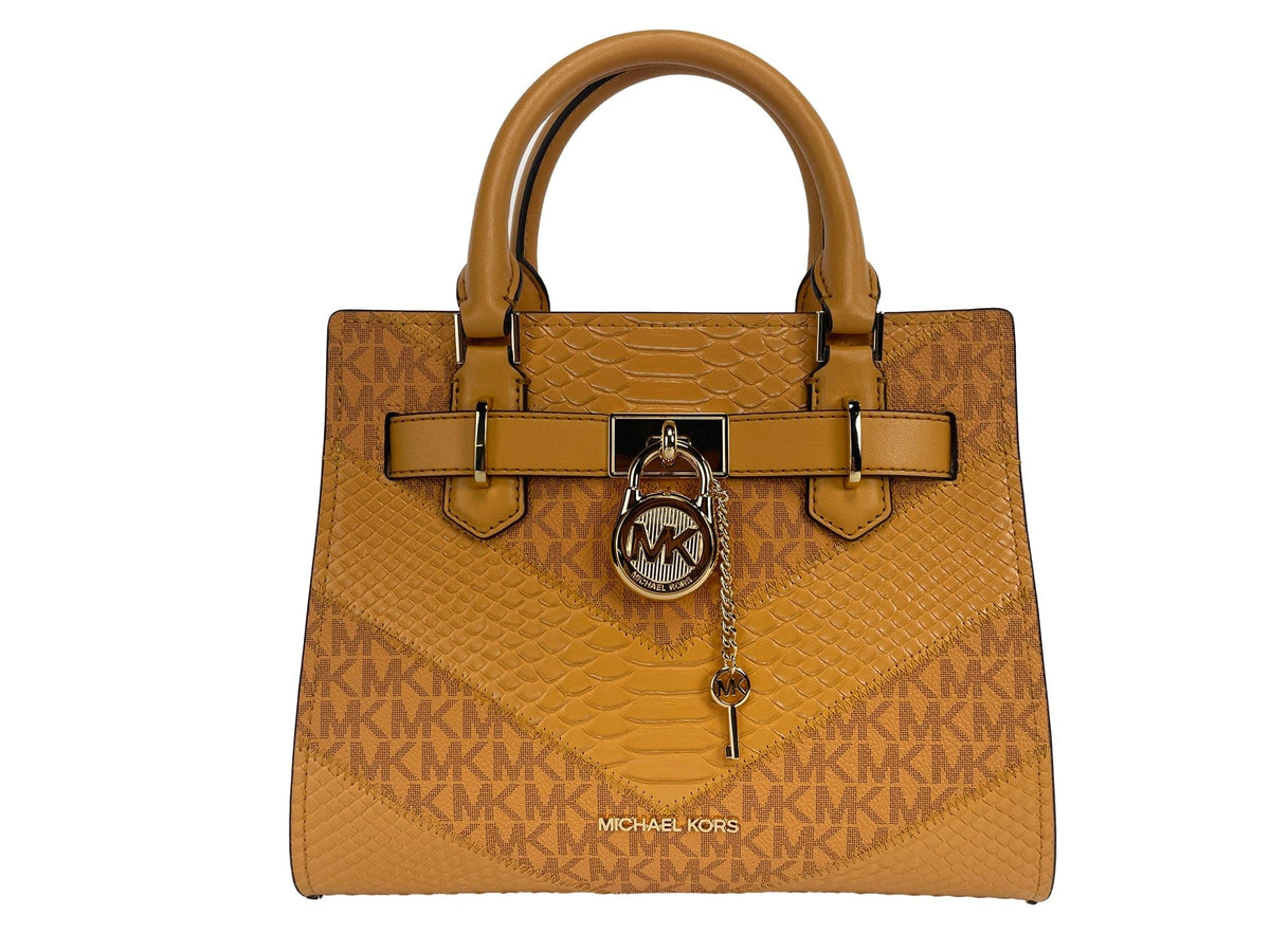 Sac à bandoulière en cuir de petite taille Hamilton de Michael Kors Cidre