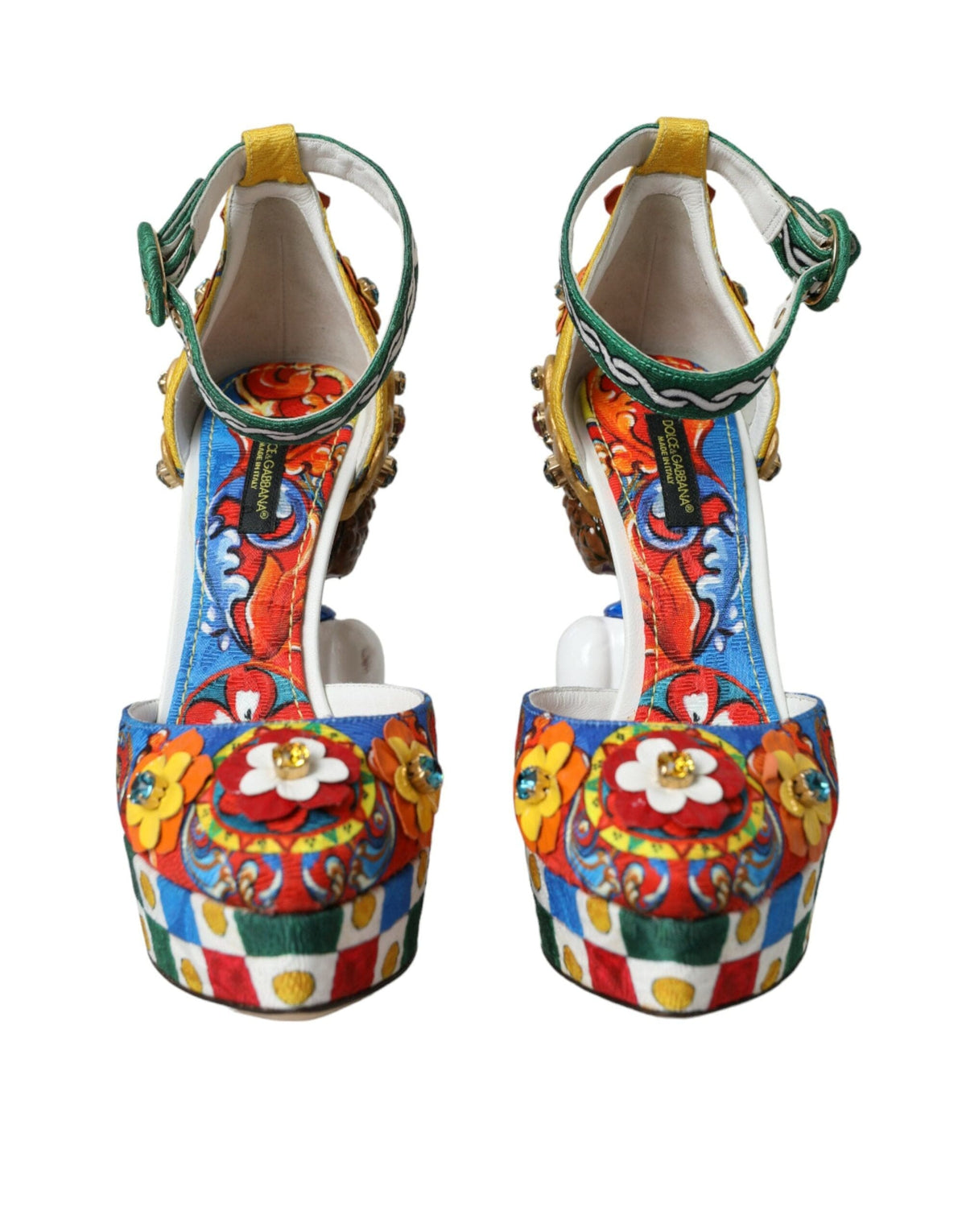 Dolce &amp; Gabbana Sandalias con adornos Carretto multicolor Zapatos