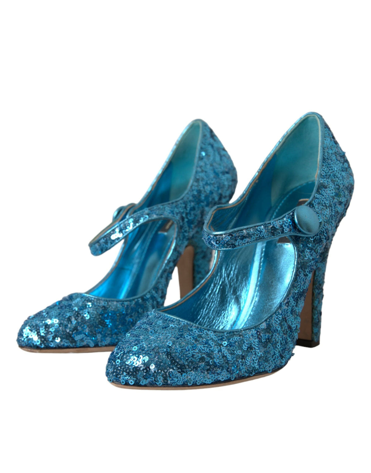 Escarpins Mary Jane à paillettes bleues Dolce &amp; Gabbana Chaussures à talons hauts