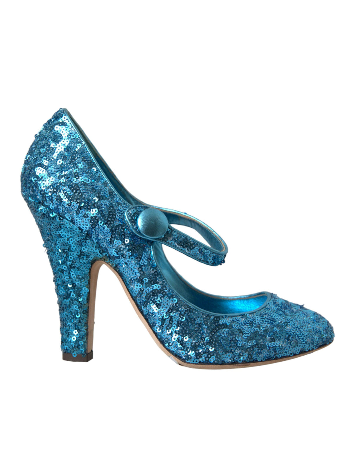 Escarpins Mary Jane à paillettes bleues Dolce &amp; Gabbana Chaussures à talons hauts